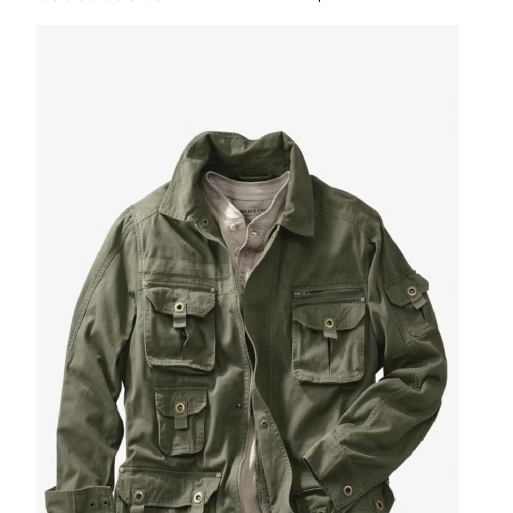 Men's Green Utility Jacket